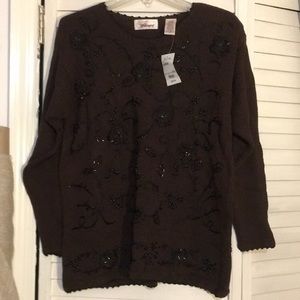 Worthington brown sweater size large women’s